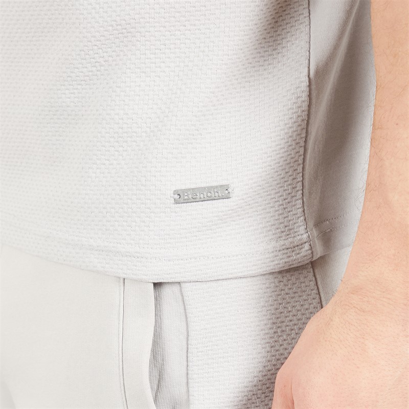 Bench Mens Varem T-Shirt And Shorts Co-Ord Set Set Frost Grey