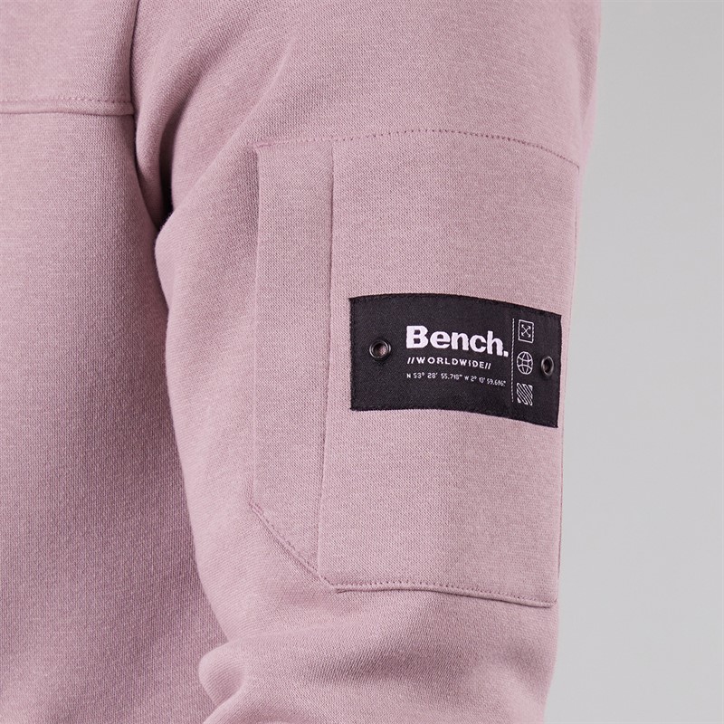 Bench Mens Mozoni Hoodie Faded Purple