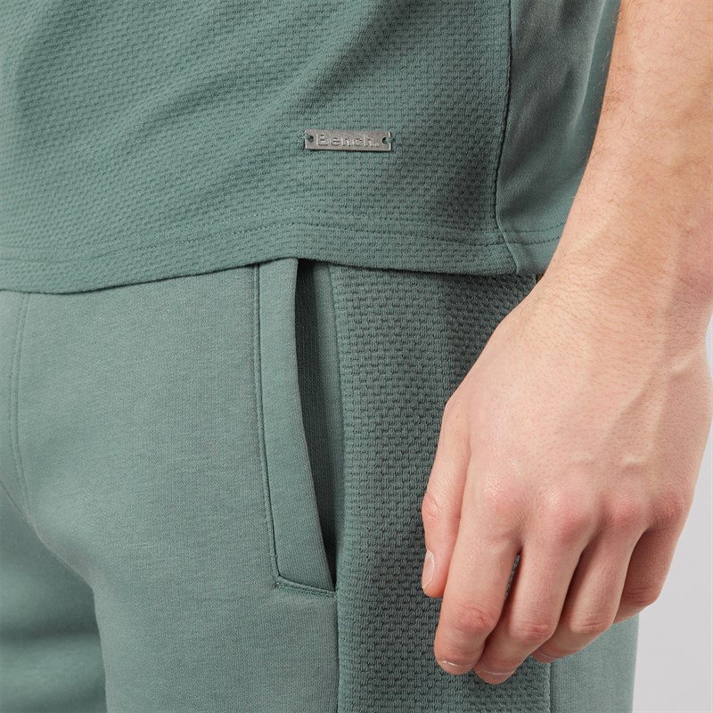 Bench Mens Varem T-Shirt And Shorts Set Basalt Green