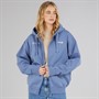 Bench Mens Lupera Zip Through Hoodie Mid Blue