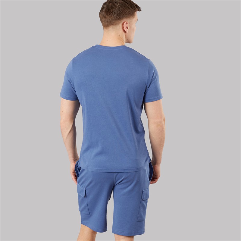 Bench Ensemble t-shirt et short Ludar Homme Mid Blue