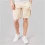 Bench Mens Tollson Cargo Shorts Ecru