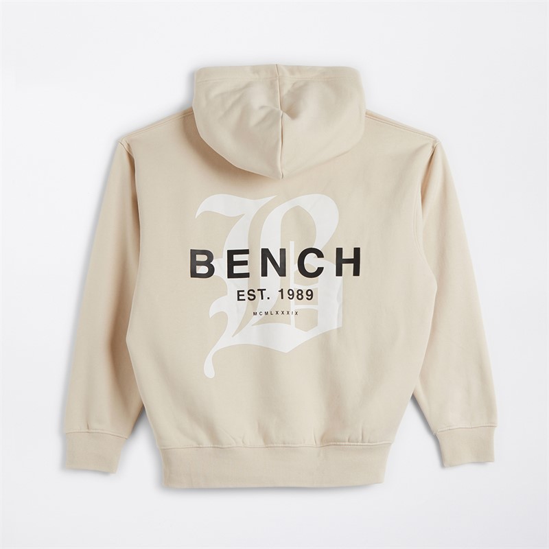 Bench Mens Etiva Hoodie Ecru