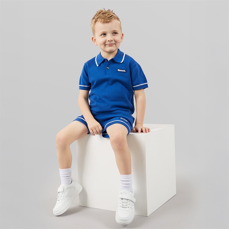 Bench Boys Polo Shirt And Shorts Set Navy