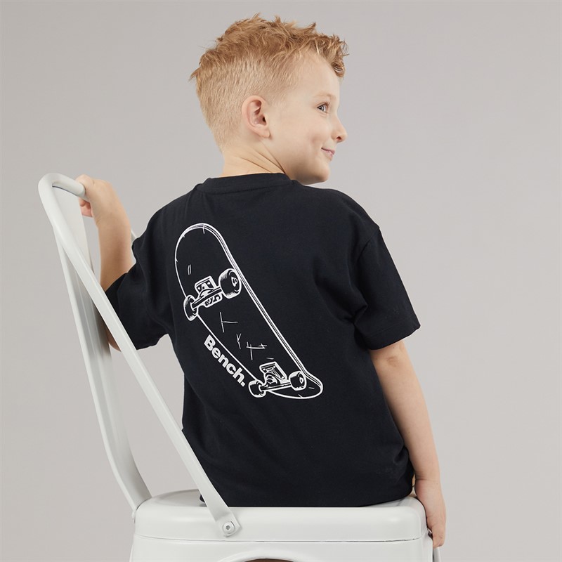 Bench Boys T-Shirt And Cargo Trousers Set Black