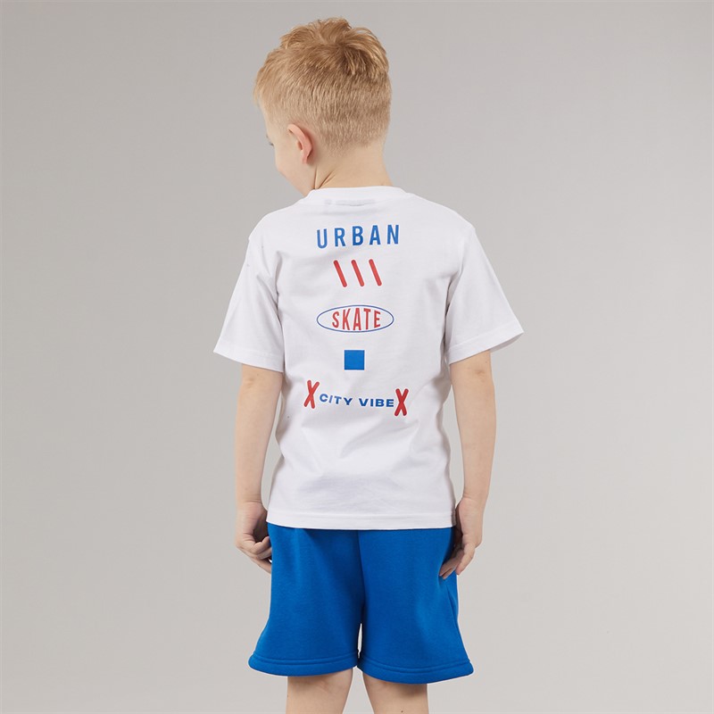 Bench Boys T-Shirt Shorts And Hat Co-Ord Set Blue