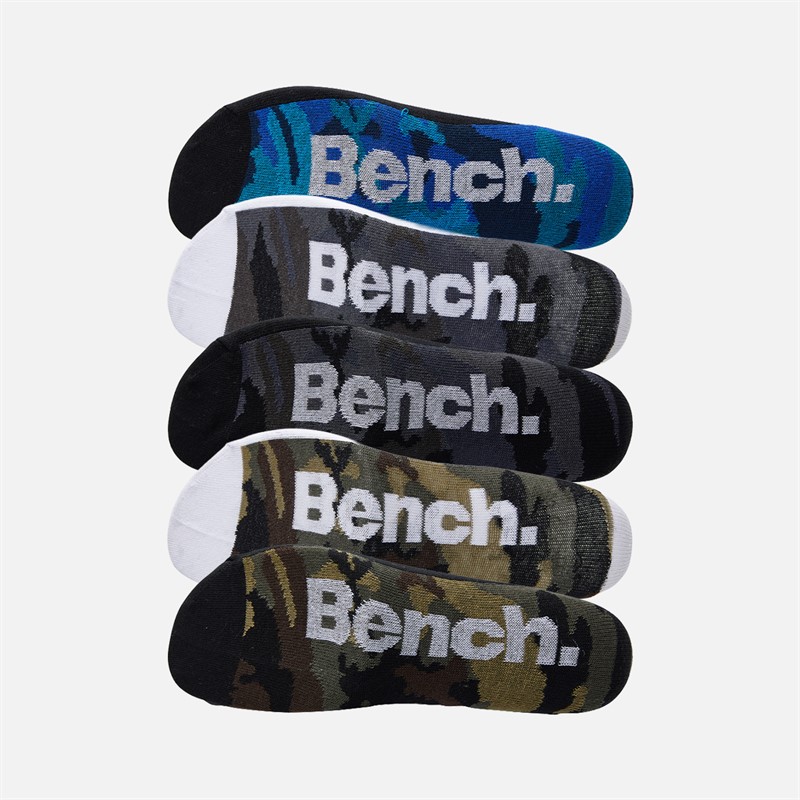 Bench Mens Padraic Ten Pack Trainer Liner Socks Mixed