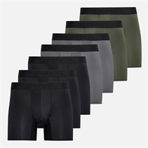 Bench Mens Motmo Seven Pack Boxers Black/Khaki/Steel Grey Black/Khaki/Steel Grey/Black/Khaki/Steel Grey/Black