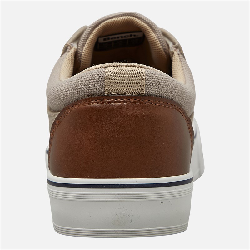 Bench Mens Donnie Canvas Trainers Sand