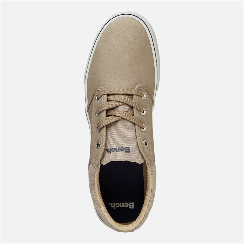 Bench Mens Donnie Canvas Trainers Sand