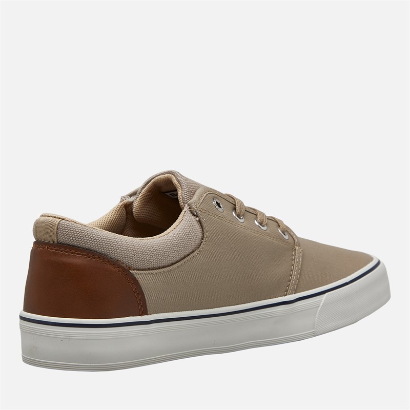 Bench Mens Donnie Canvas Trainers Sand