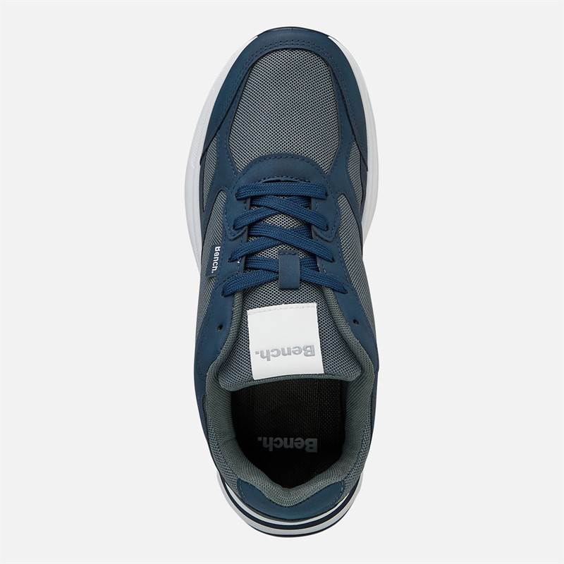 Bench Mens Derker Trainers Navy/Grey