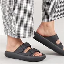 Bench Womens Ibbette Dual Strap Sandals Black