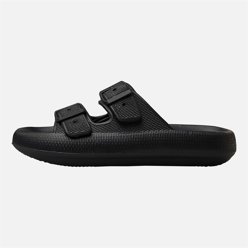Bench Womens Ibbette Dual Strap Sandals Black