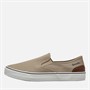 Bench Mens Dalton Slip On Canvas Trainers Sand