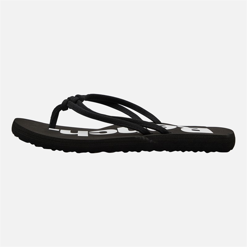 Bench Womens Invisa Flip Flops Black
