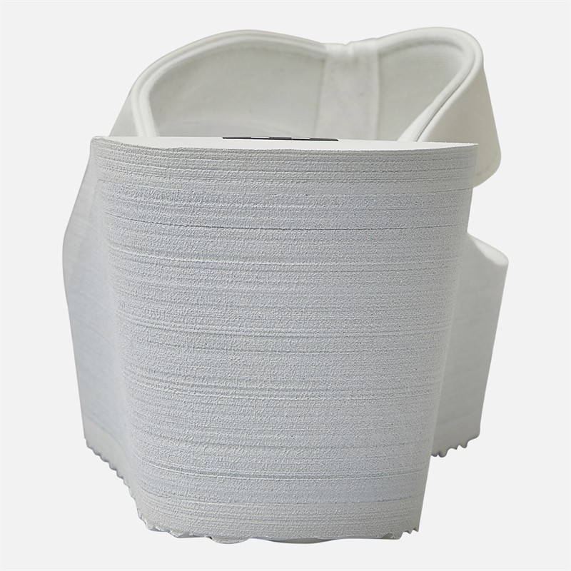 Bench Womens Vacay Chunky Wedge Flip Flops White Pu