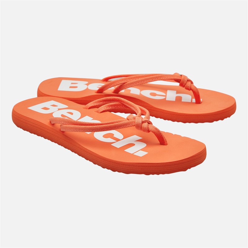 Bench Womens Invisa Flip Flops Coral