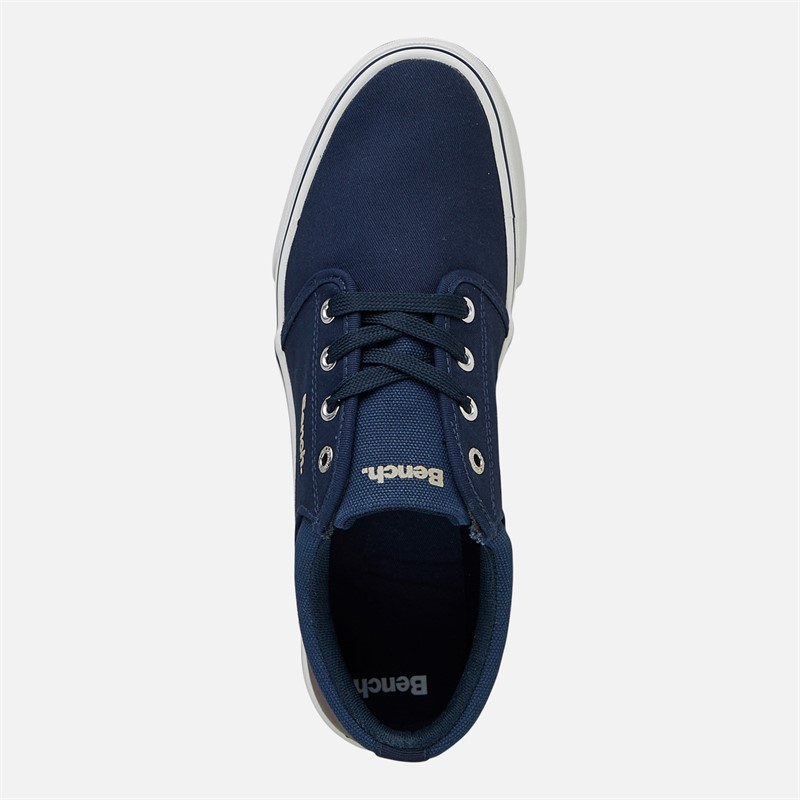 Bench Mens Donnie Canvas Trainers Navy