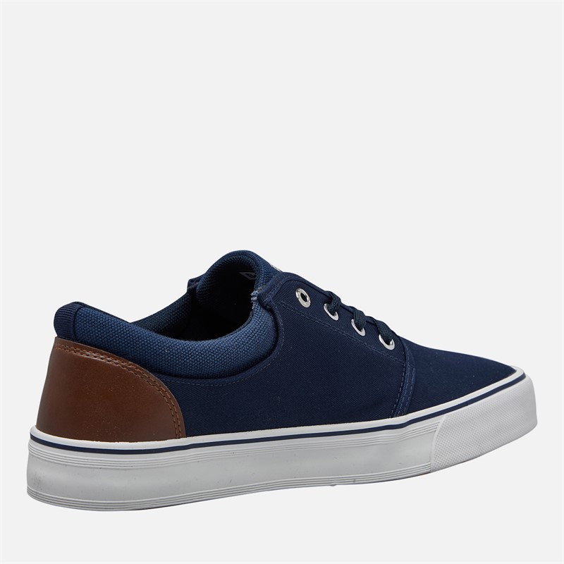 Bench Mens Donnie Canvas Trainers Navy