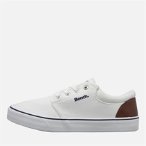 Bench Mens Donnie Canvas Trainers White