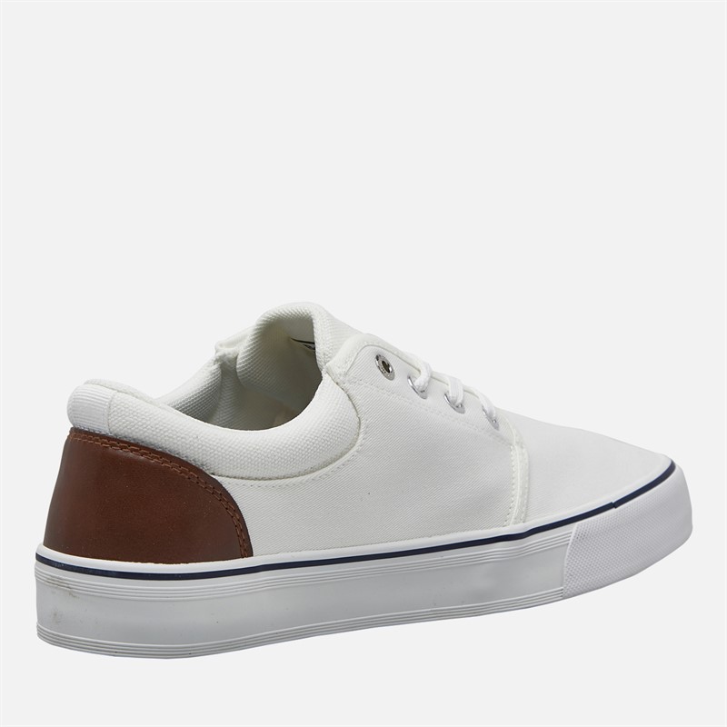 Bench Mens Donnie Canvas Trainers White