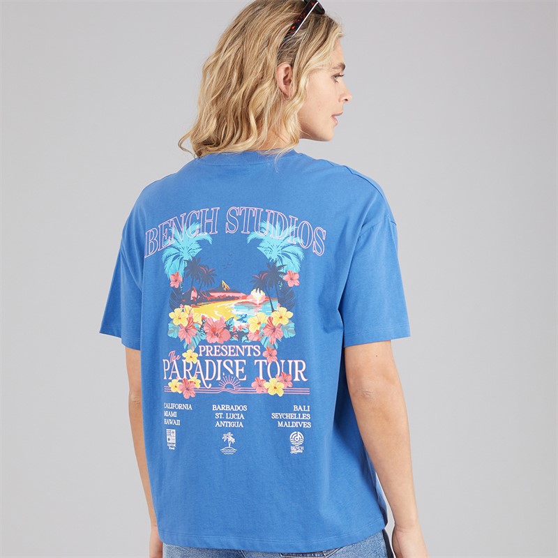 Bench Dame Craya T Shirt Cobalt Blue