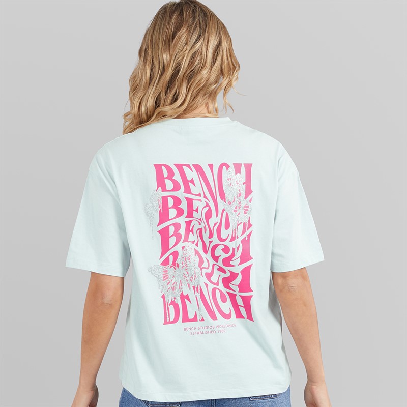 Bench Dame Reisy T-Shirt Baby Blue