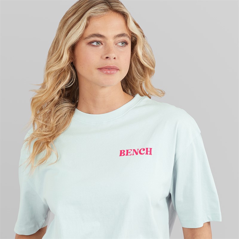 Bench Dame Reisy T-Shirt Baby Blue