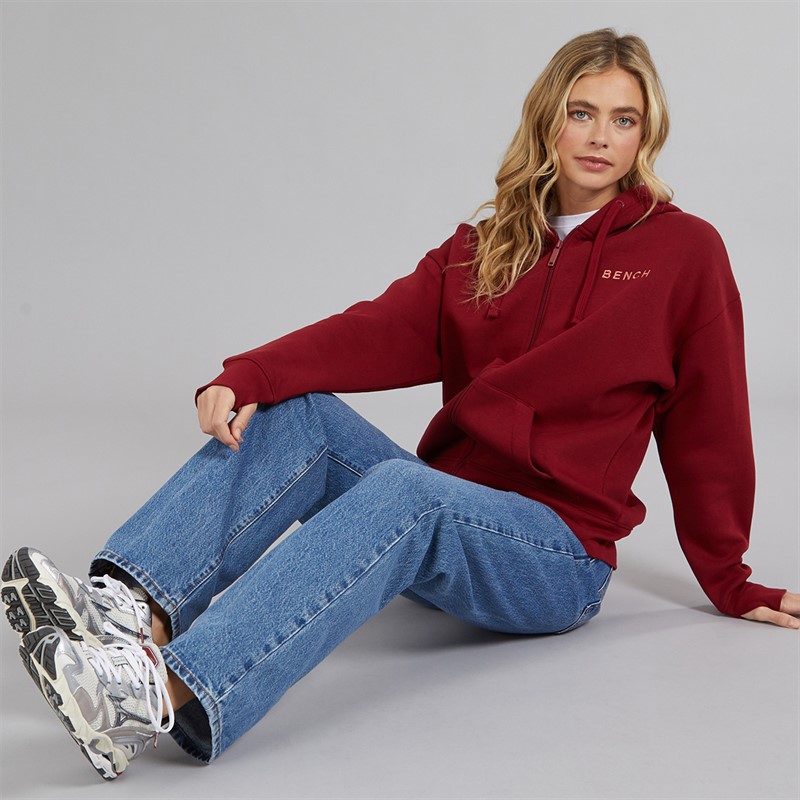 Bench Womens Catryn Hoodie Cranberry Juice