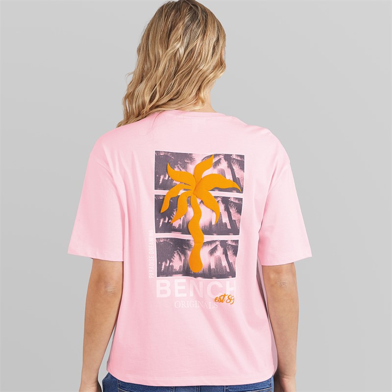 Bench Womens Lilla T-Shirt Pink
