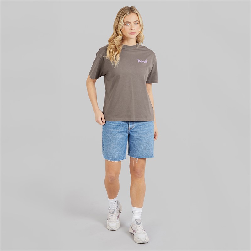 Bench Womens Enalla T-Shirt Charcoal