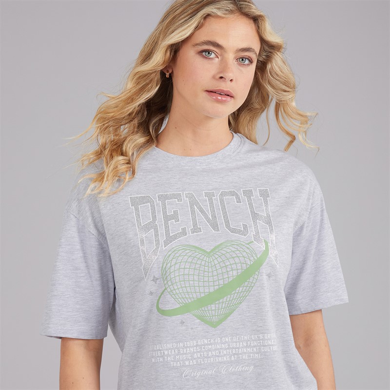 Bench Dame Jilen T-shirt Grey Marl