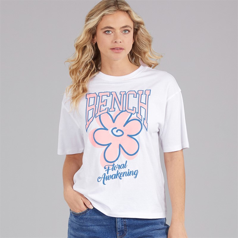 Bench Womens Lemina T-Shirt White