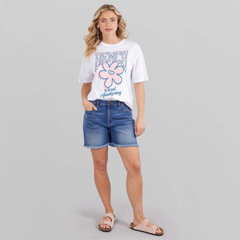 Bench Womens Lemina T-Shirt White