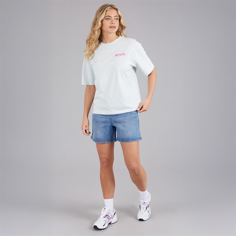 Bench Womens Doce Shorts Light Wash