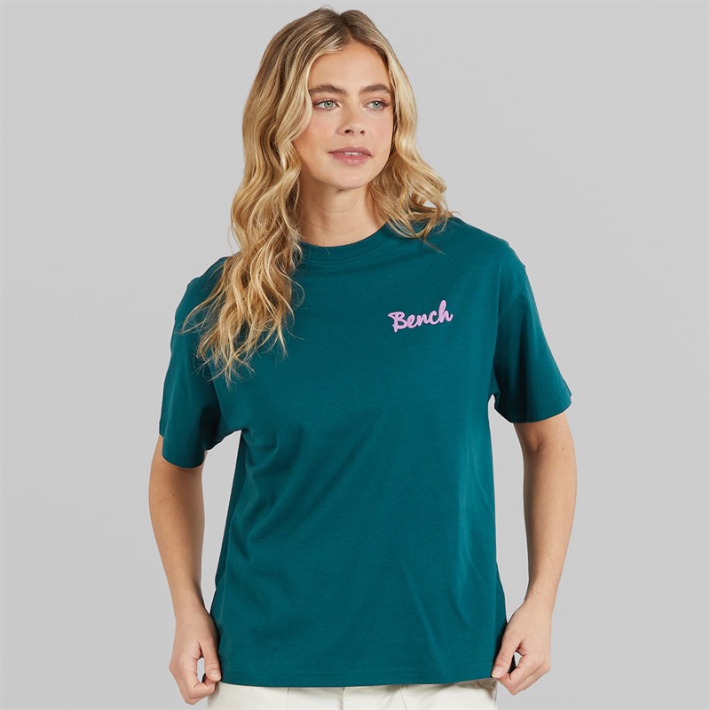Bench Womens Enalla T-Shirt Deep Teal