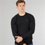 Bench Mens Vallo Crew Neck Jumper Black