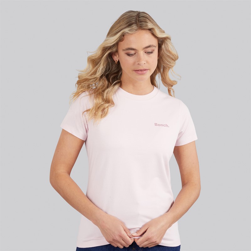 Bench Womens Joria Five Pack T-Shirts White/Chalk/Grey Marl/Light Pink/Black