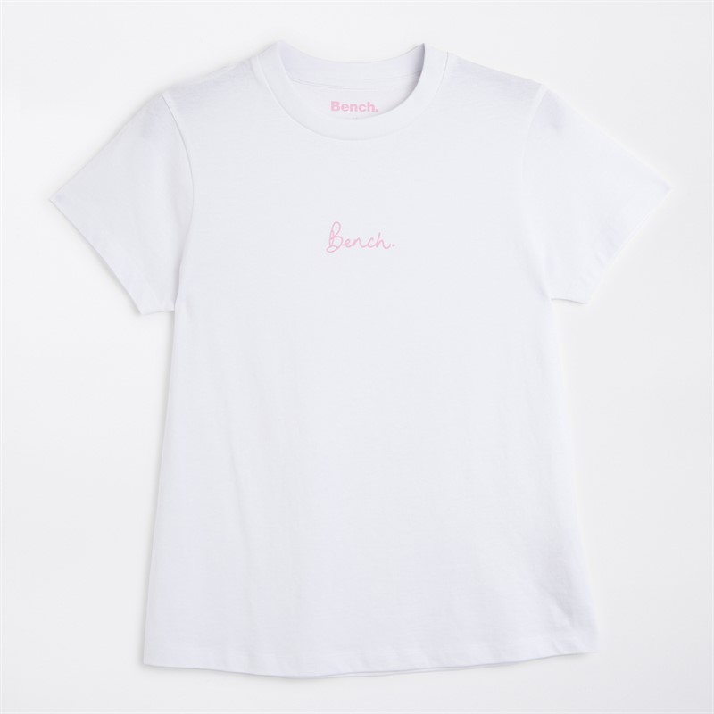 Bench Womens Nirgo Three Pack T-Shirts Navy/Fairy Take Pink/White