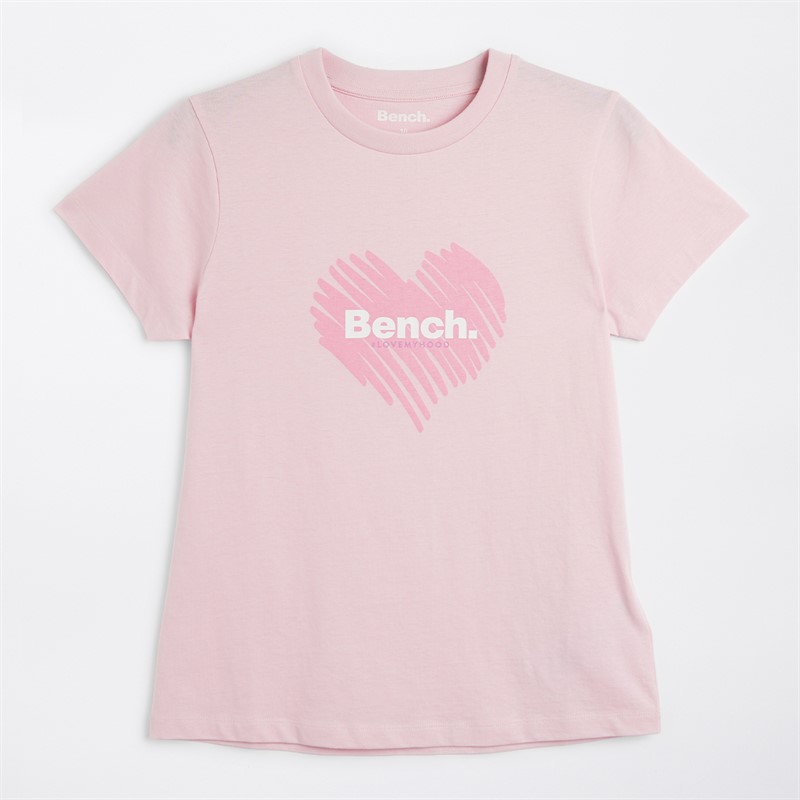 Bench Womens Nirgo Three Pack T-Shirts Navy/Fairy Take Pink/White