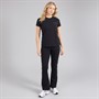 Bench Womens Heatha Crew T-Shirt And Flared Leggings Set Black