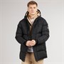 Bench Mens Bovero Padded Parka Jacket A Black