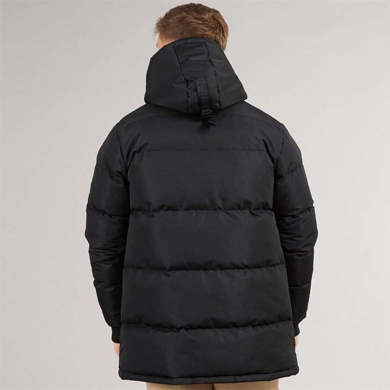 Bench Mens Bovero Padded Parka Jacket A Black