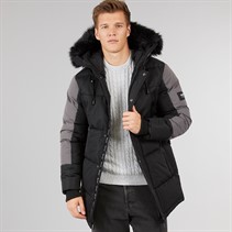 Bench Mens Bezen Padded Parka Jacket A Black