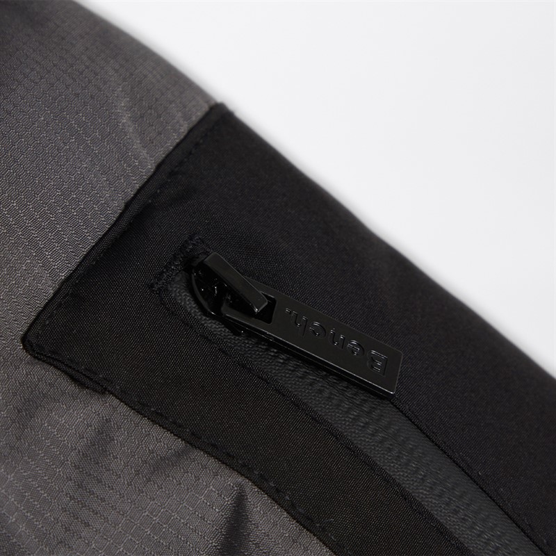 Bench Mens Tillor Padded Parka Jacket Dark Grey