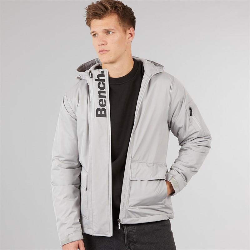 Bench Mens Valana Jacket Circular Grey