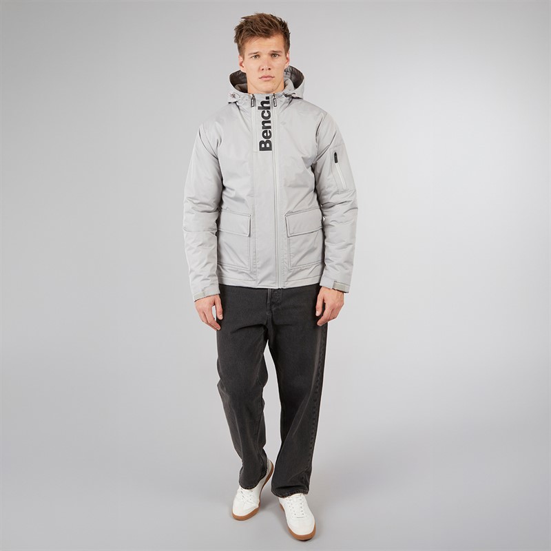 Bench Mens Valana Jacket Circular Grey