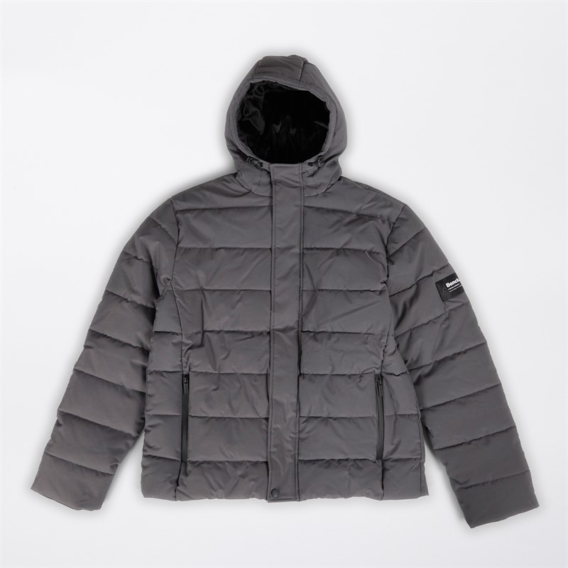 Bench Mens Voroni Padded Jacket Dark Grey