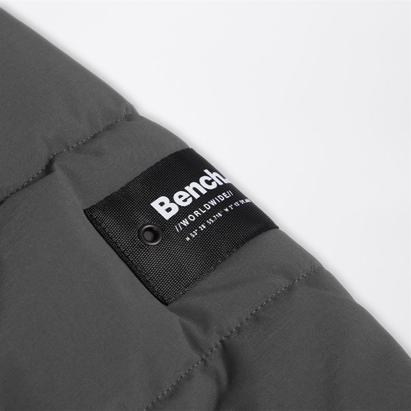 Bench Mens Voroni Padded Jacket Dark Grey
